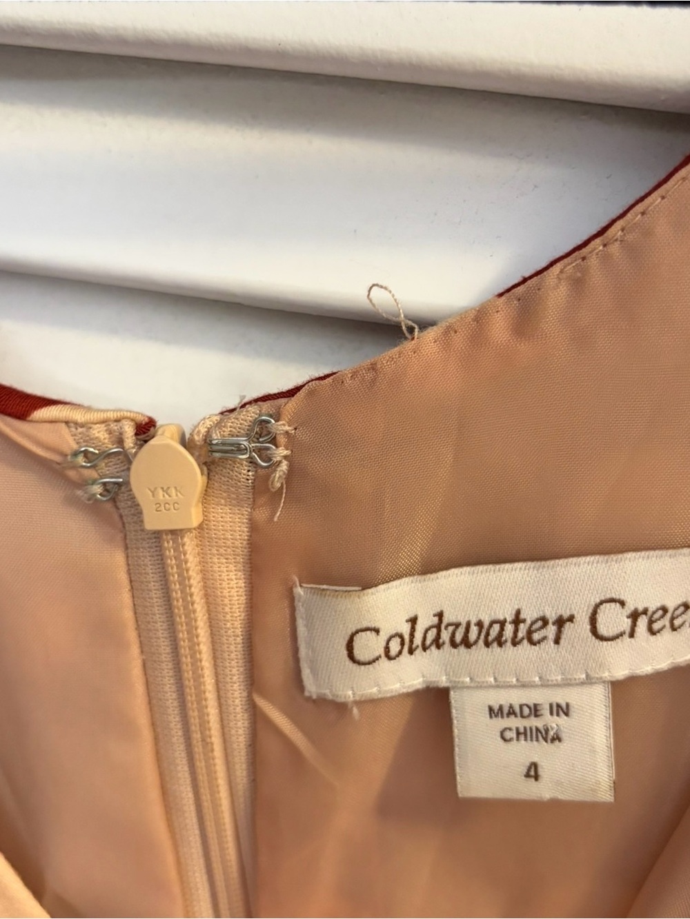 Coldwater Creek Rust Red Polka Dot Sleeveless Dress - Picture 4 of 4